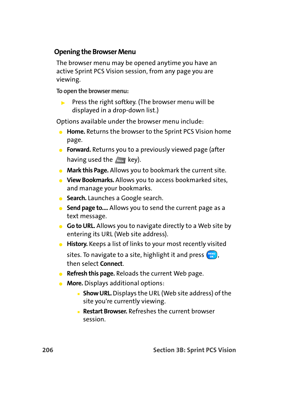 Opening the browser menu | TOA Electronics Sprint Power Vision A920 User Manual | Page 230 / 272