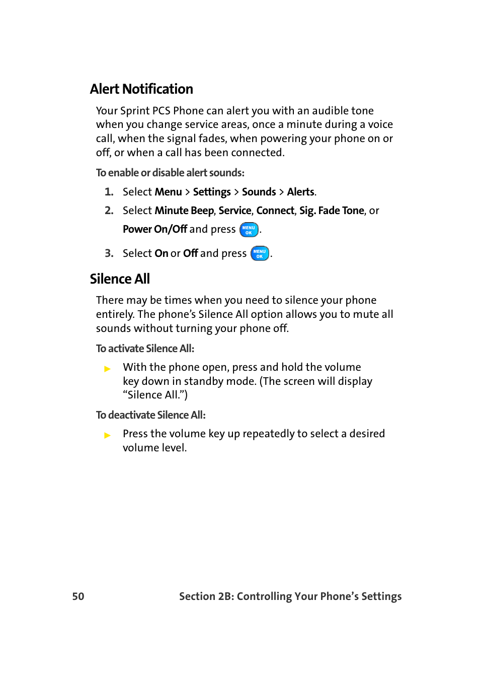 Alert notification, Silence all | TOA Electronics Sprint Power Vision A920 User Manual | Page 74 / 272