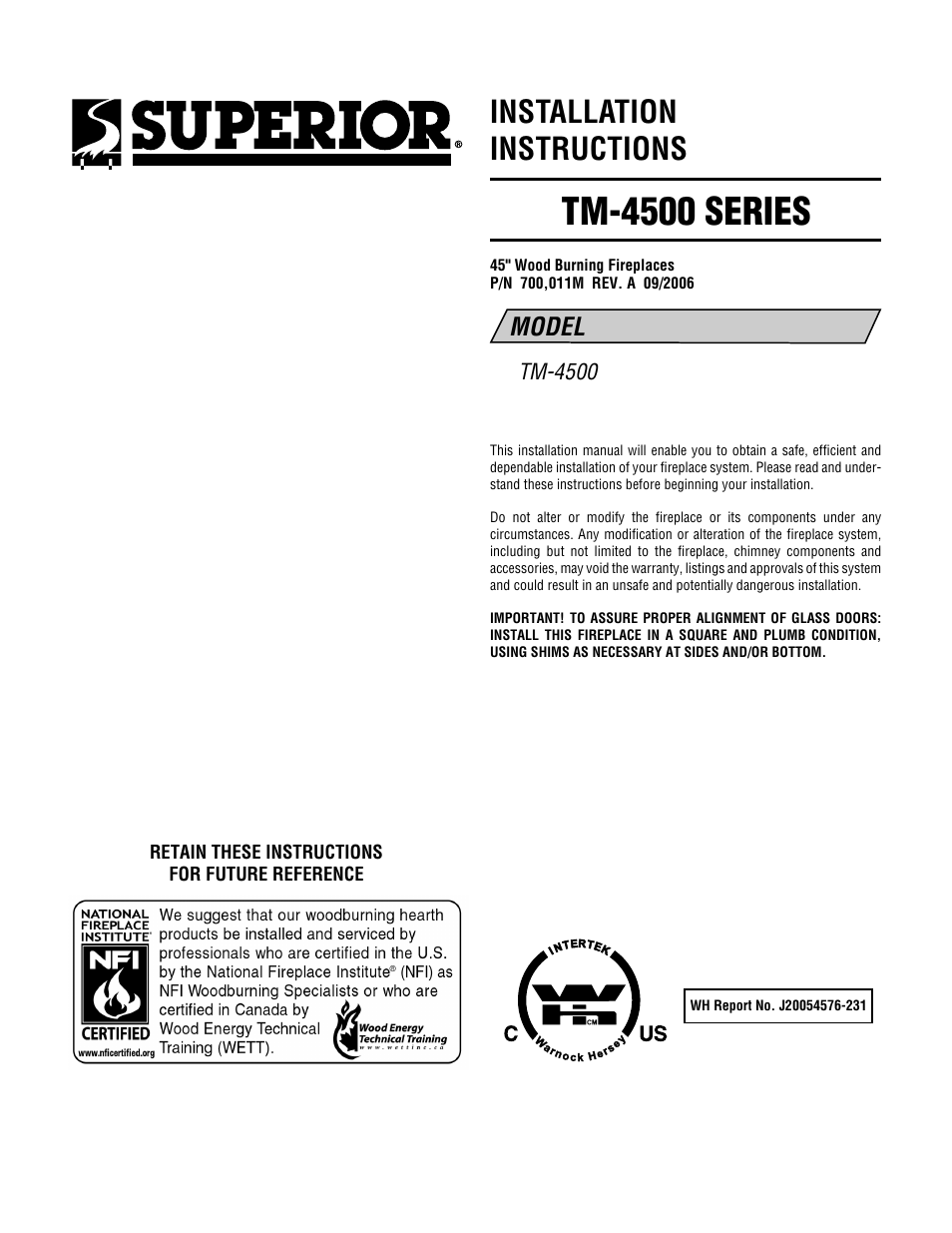 TOA Electronics TM-4500 User Manual | 20 pages