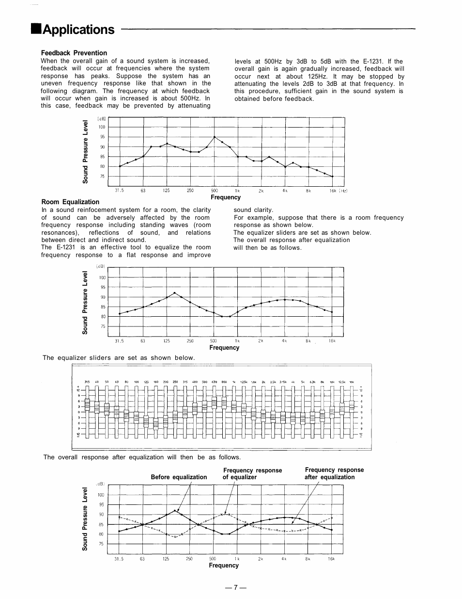 Applications | TOA Electronics 1000 Series User Manual | Page 7 / 12