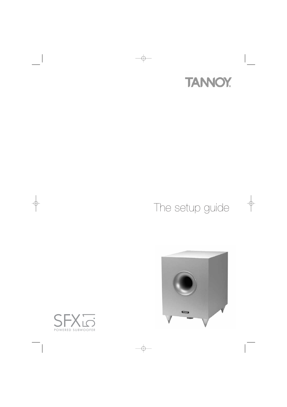 TOA Electronics SFX5.1 User Manual | 8 pages