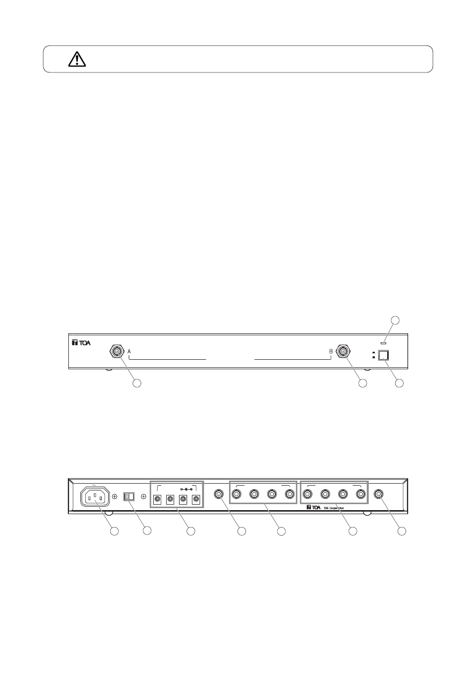Caution, General description, Handling precautions | Nomenclature and functions | TOA Electronics WD-4800 User Manual | Page 2 / 4
