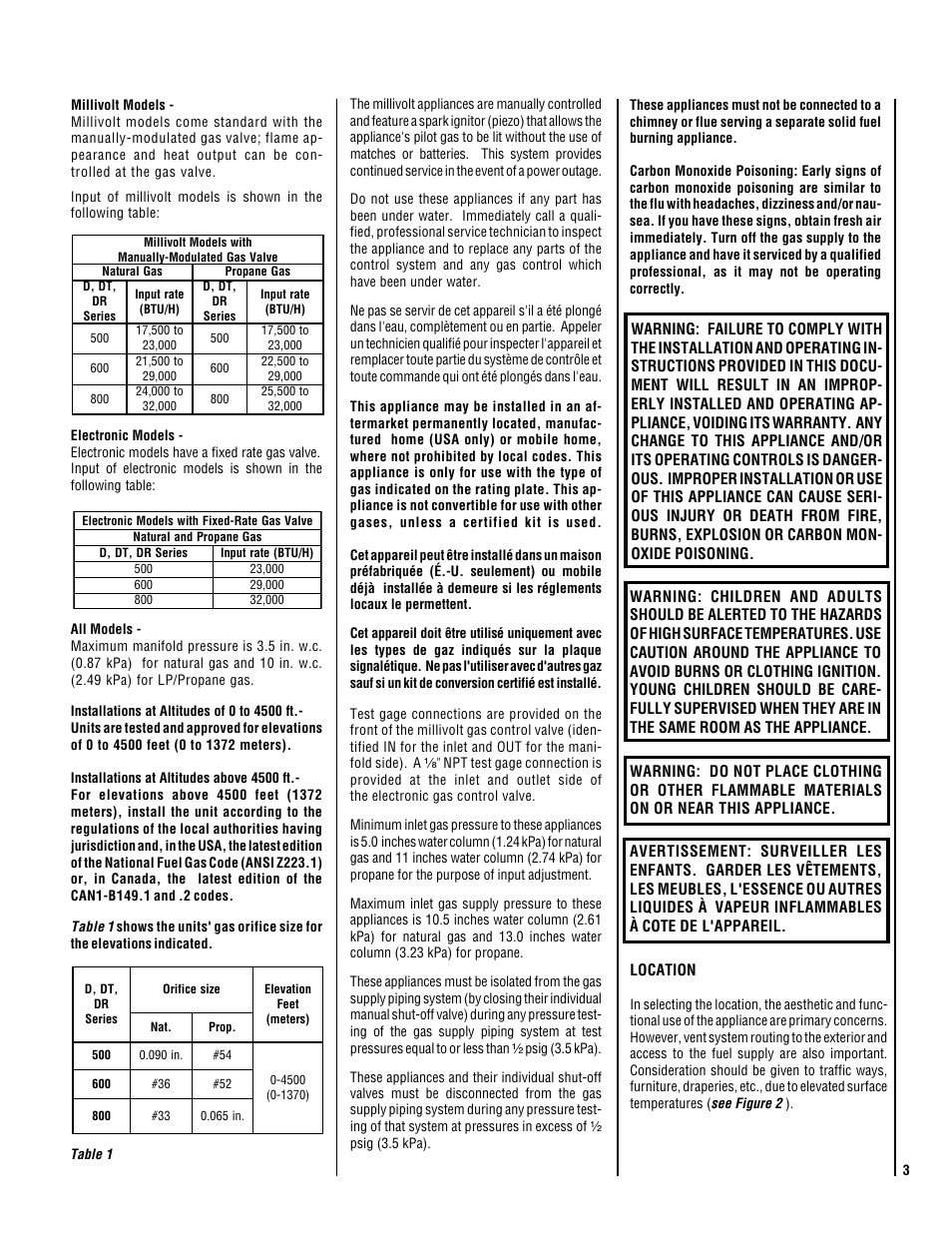 TOA Electronics DIRECT VENT 600 User Manual | Page 3 / 28