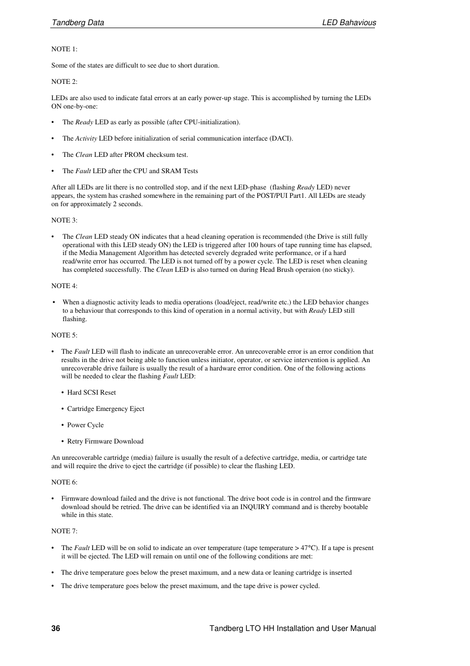 Tandberg Data LTO-2 HH User Manual | Page 40 / 40