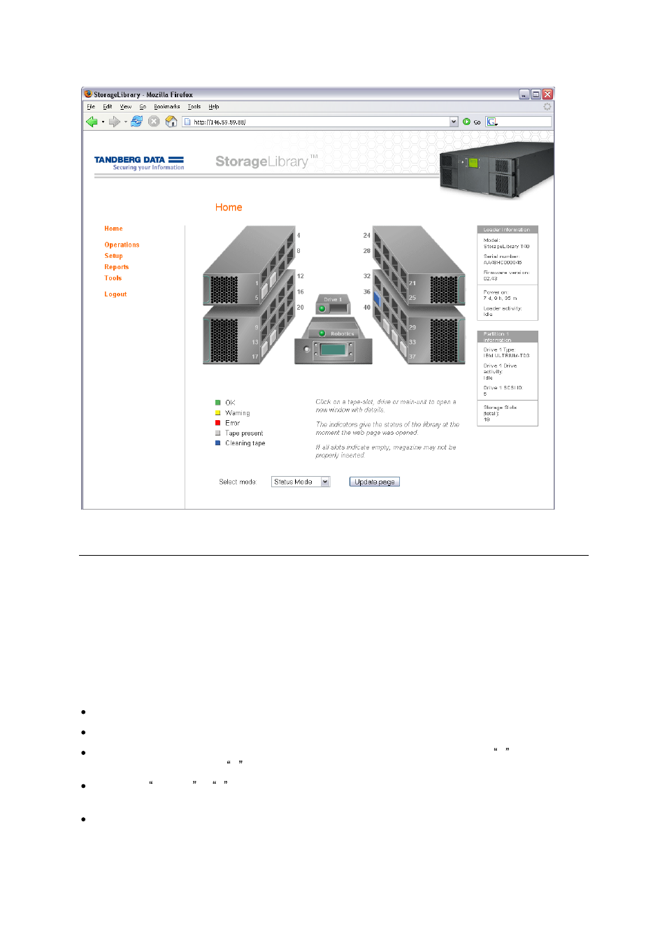 Tandberg Data T40 User Manual | Page 37 / 95