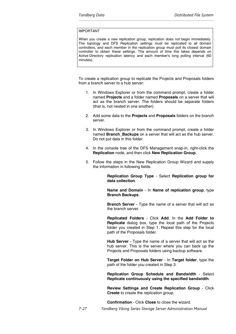 Tandberg Data NAS Hardware Viking FS-1500 User Manual | Page 117 / 151