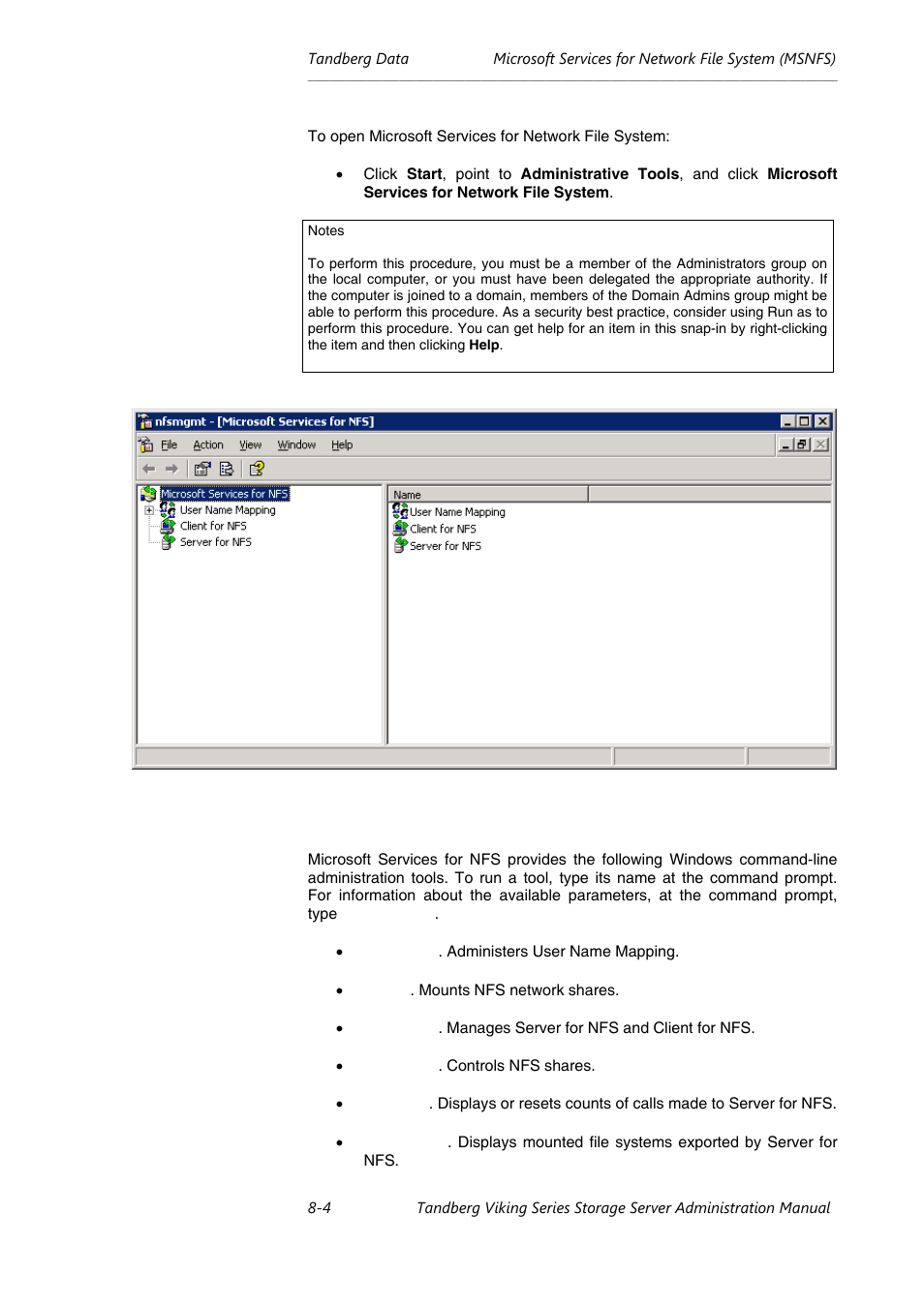Tandberg Data NAS Hardware Viking FS-1500 User Manual | Page 124 / 151