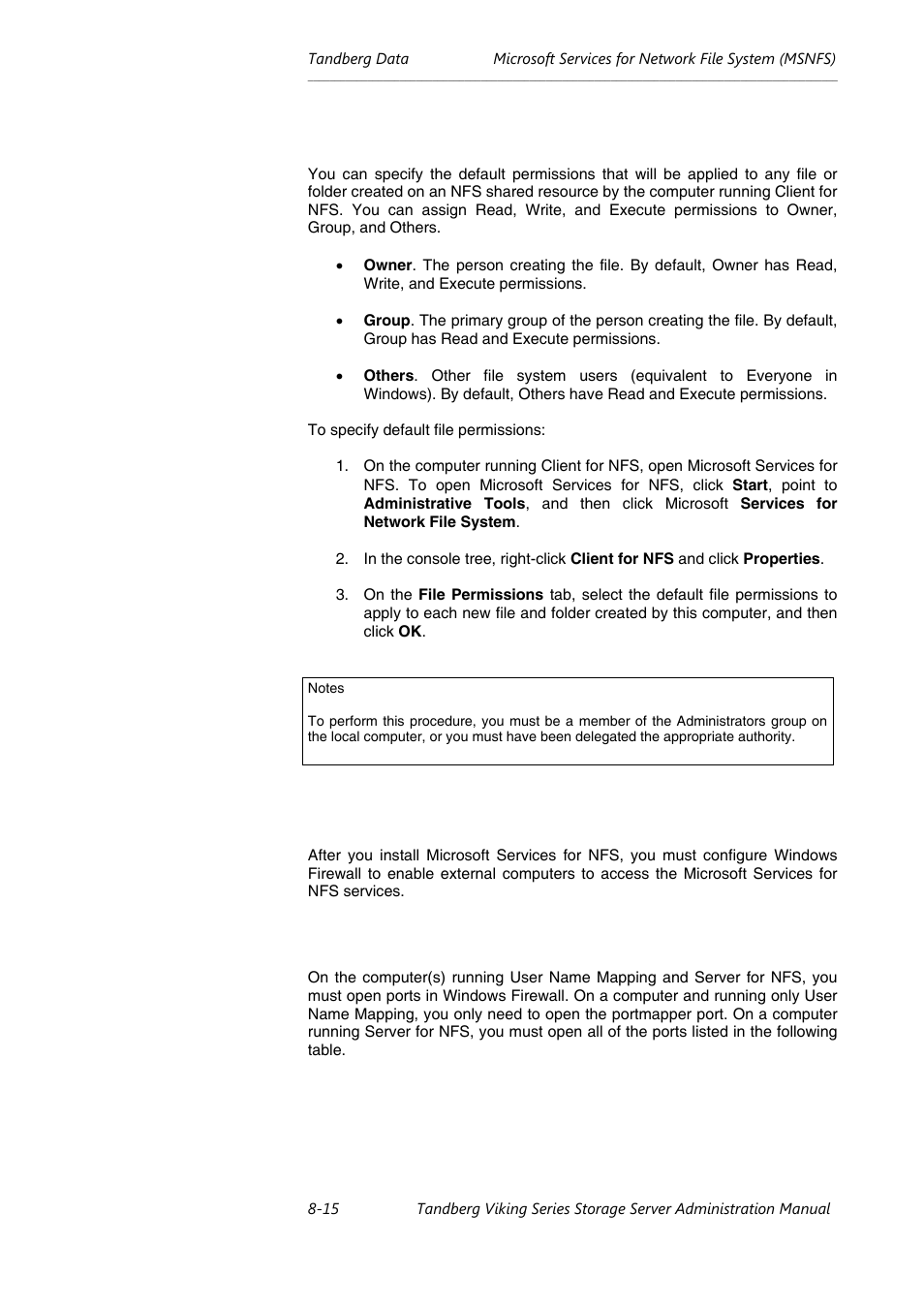 Tandberg Data NAS Hardware Viking FS-1500 User Manual | Page 135 / 151