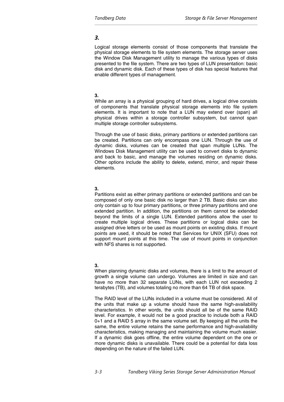 Tandberg Data NAS Hardware Viking FS-1500 User Manual | Page 23 / 151