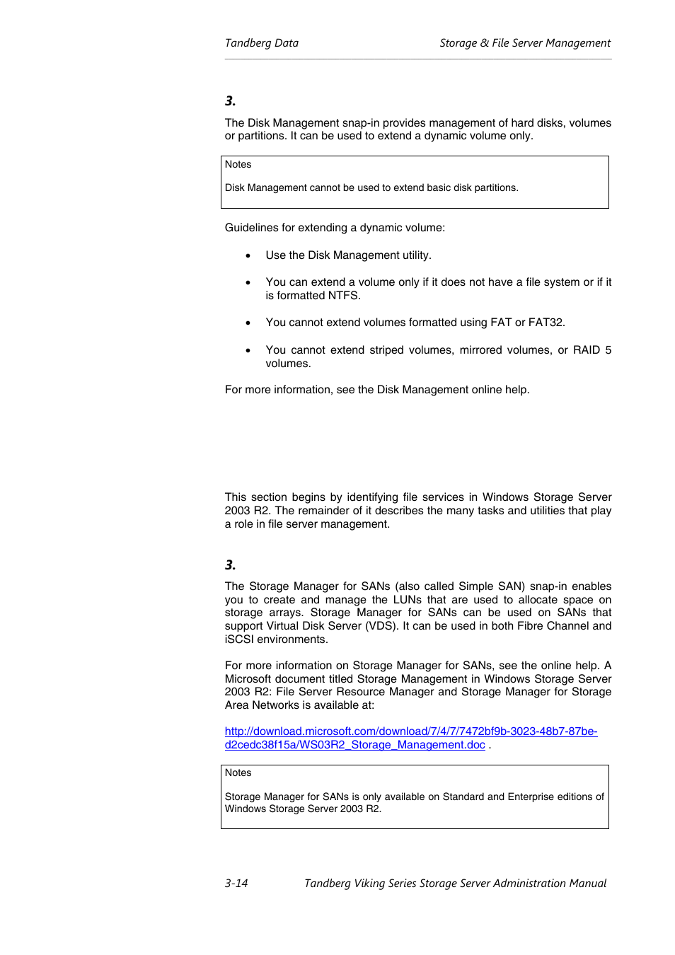 Tandberg Data NAS Hardware Viking FS-1500 User Manual | Page 34 / 151