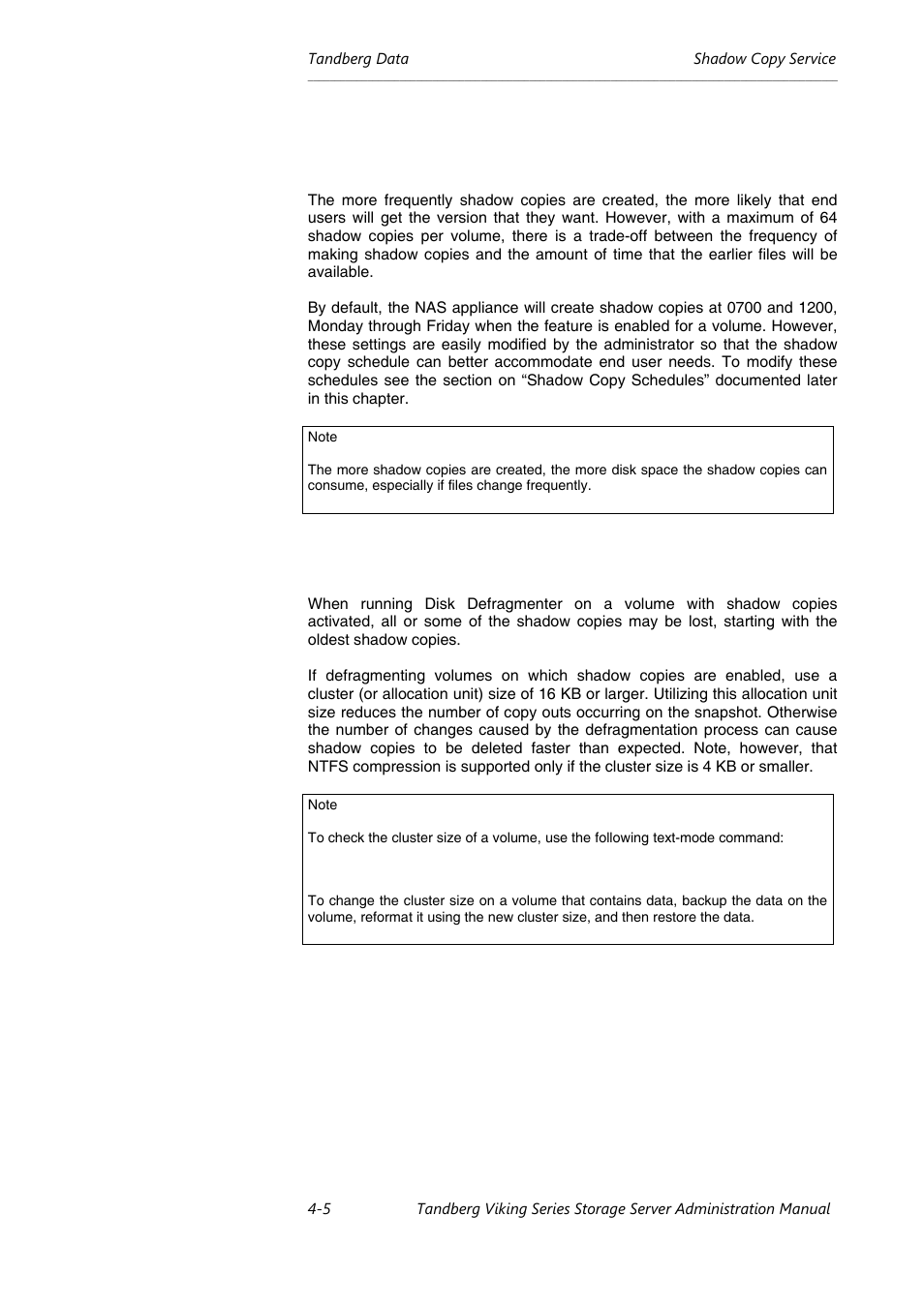 Tandberg Data NAS Hardware Viking FS-1500 User Manual | Page 43 / 151