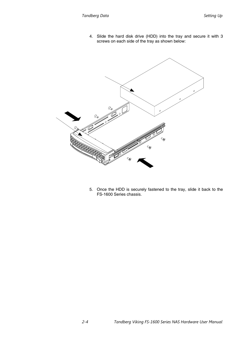 Tandberg Data FS-1610 User Manual | Page 16 / 53