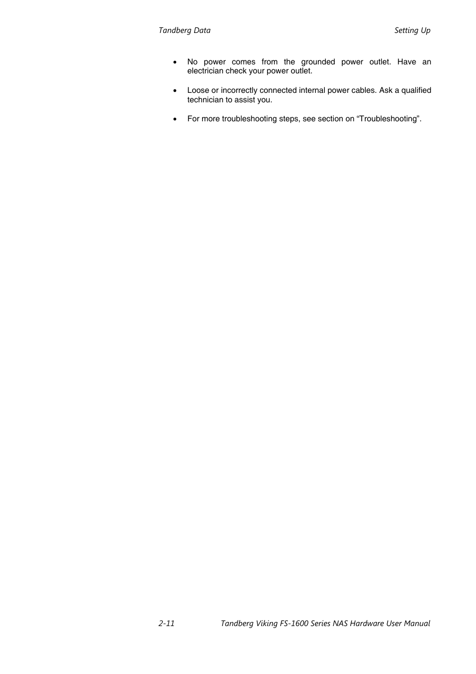 Tandberg Data FS-1610 User Manual | Page 23 / 53