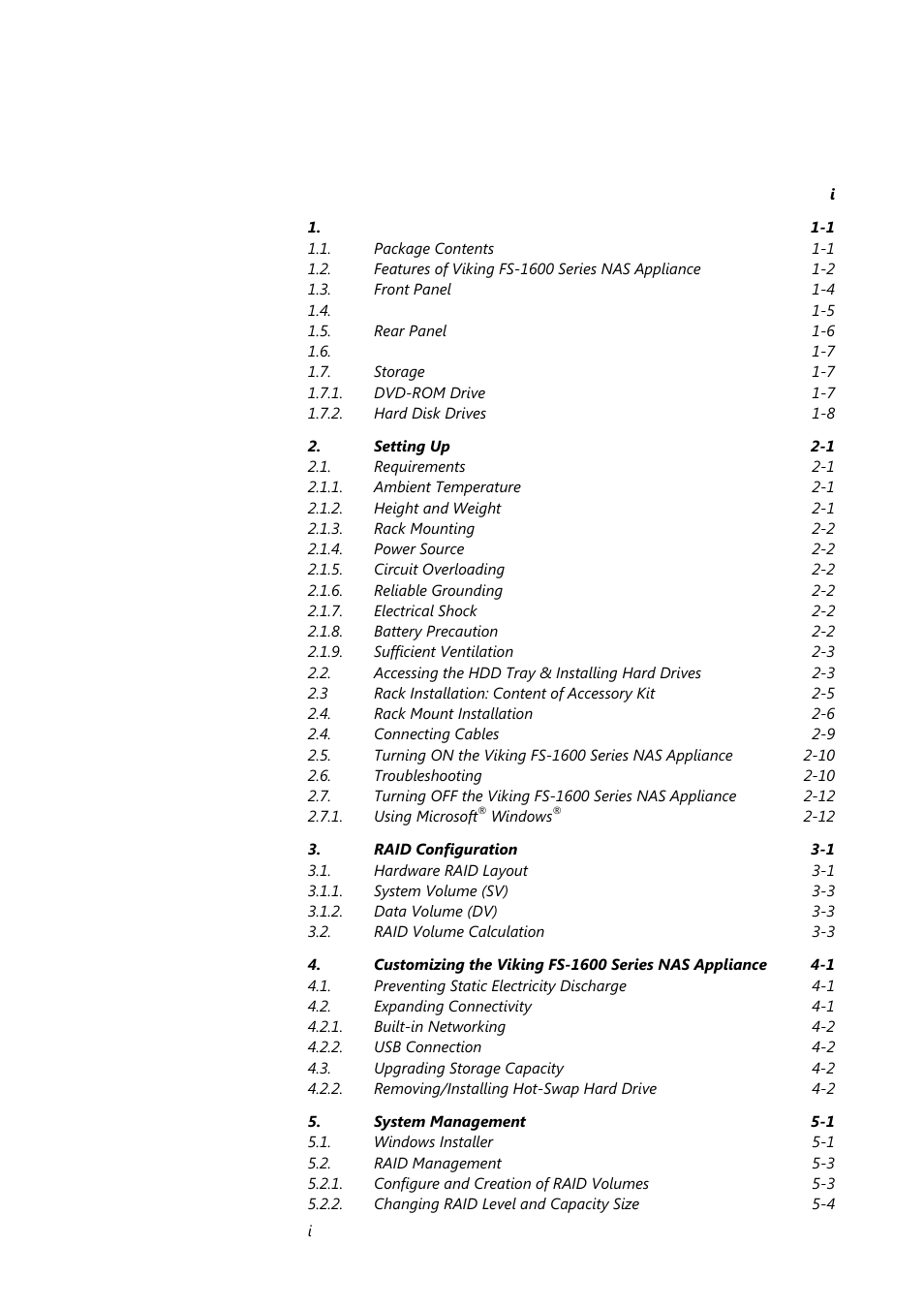 Tandberg Data FS-1610 User Manual | Page 3 / 53