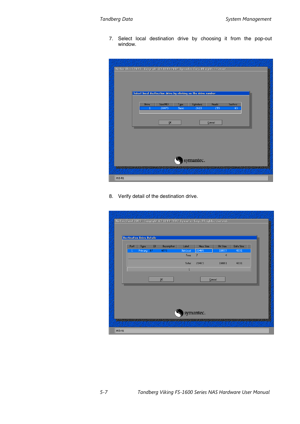 Tandberg Data FS-1610 User Manual | Page 39 / 53