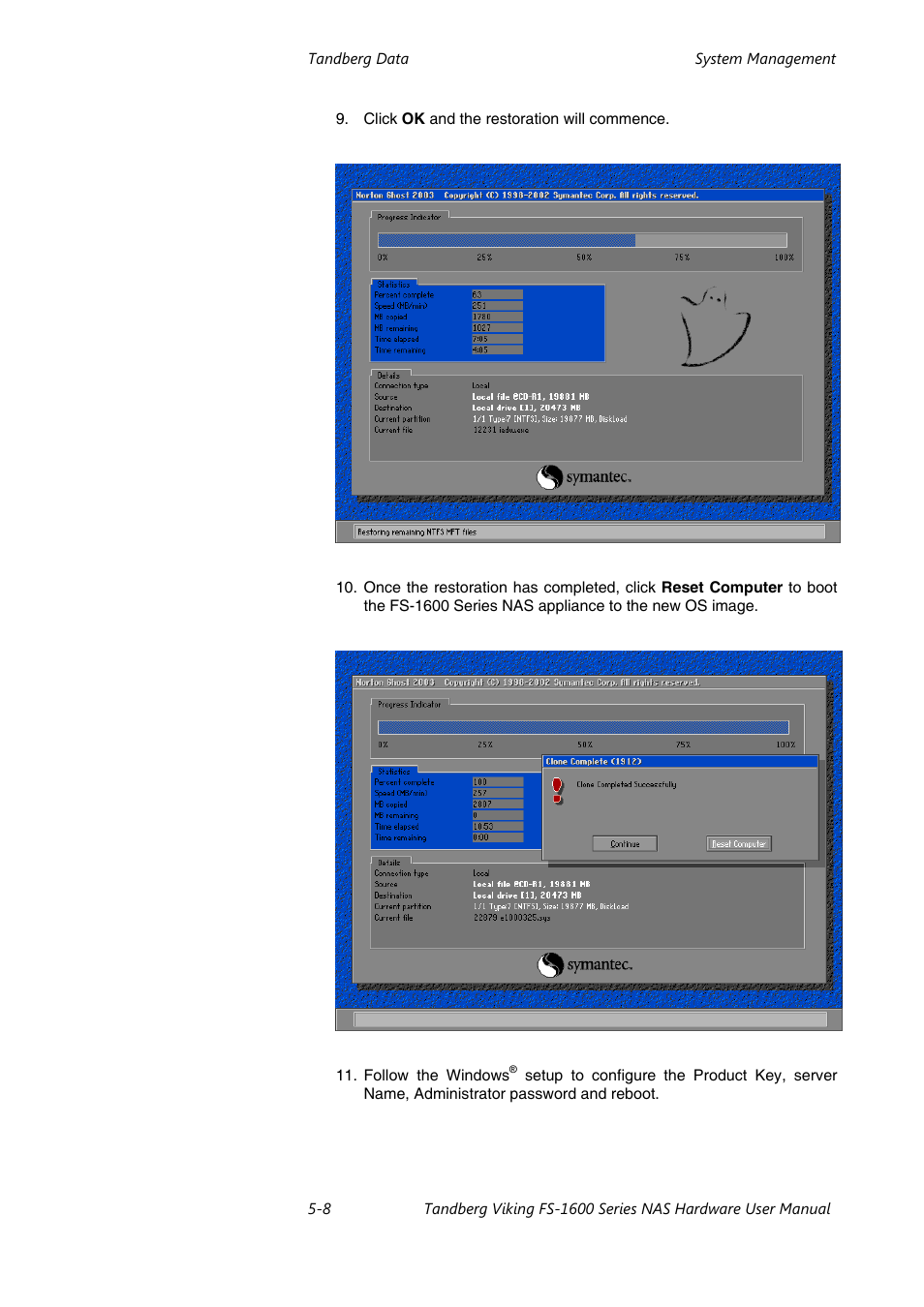 Tandberg Data FS-1610 User Manual | Page 40 / 53