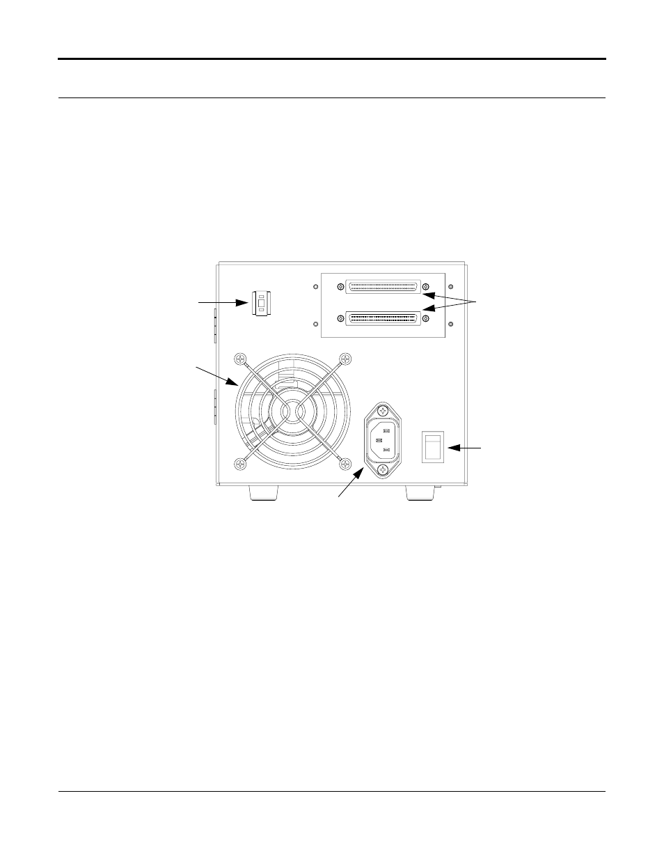 1 configuring the tape drive, Scsi id, Configuring the tape drive -21 | Scsi id -21, Figure 4-9. back panel of the tabletop model -21 | Tandberg Data SDLT 600 User Manual | Page 69 / 126