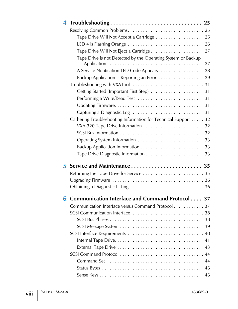 Tandberg Data VXA-320 (VXA-3) User Manual | Page 8 / 90