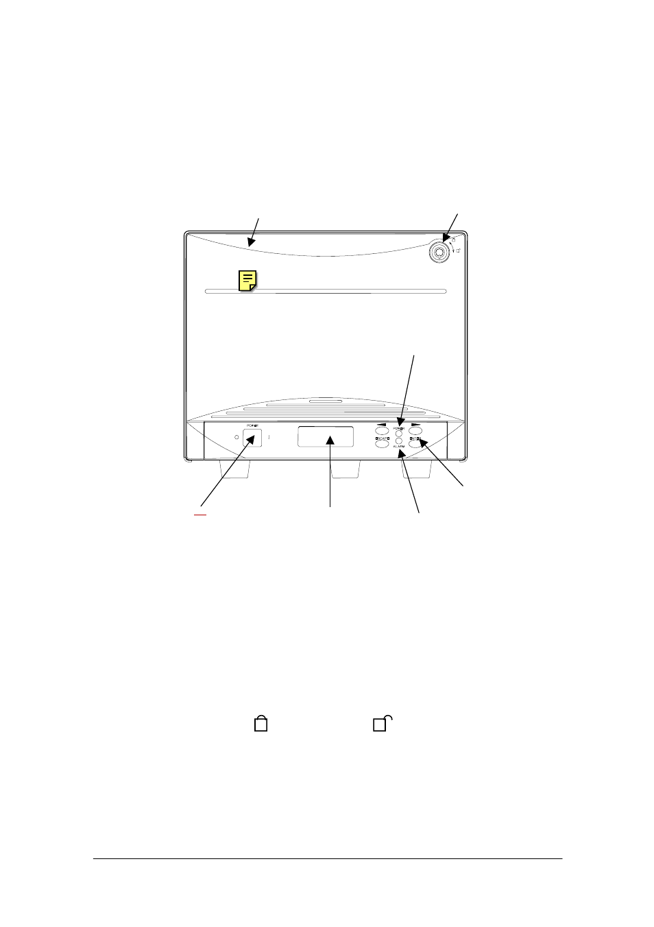 2 names and functions of the parts, 1 front panel of the tandberg lto2 autoloader | Tandberg Data Autoloader Tandberg LTO2 User Manual | Page 18 / 85