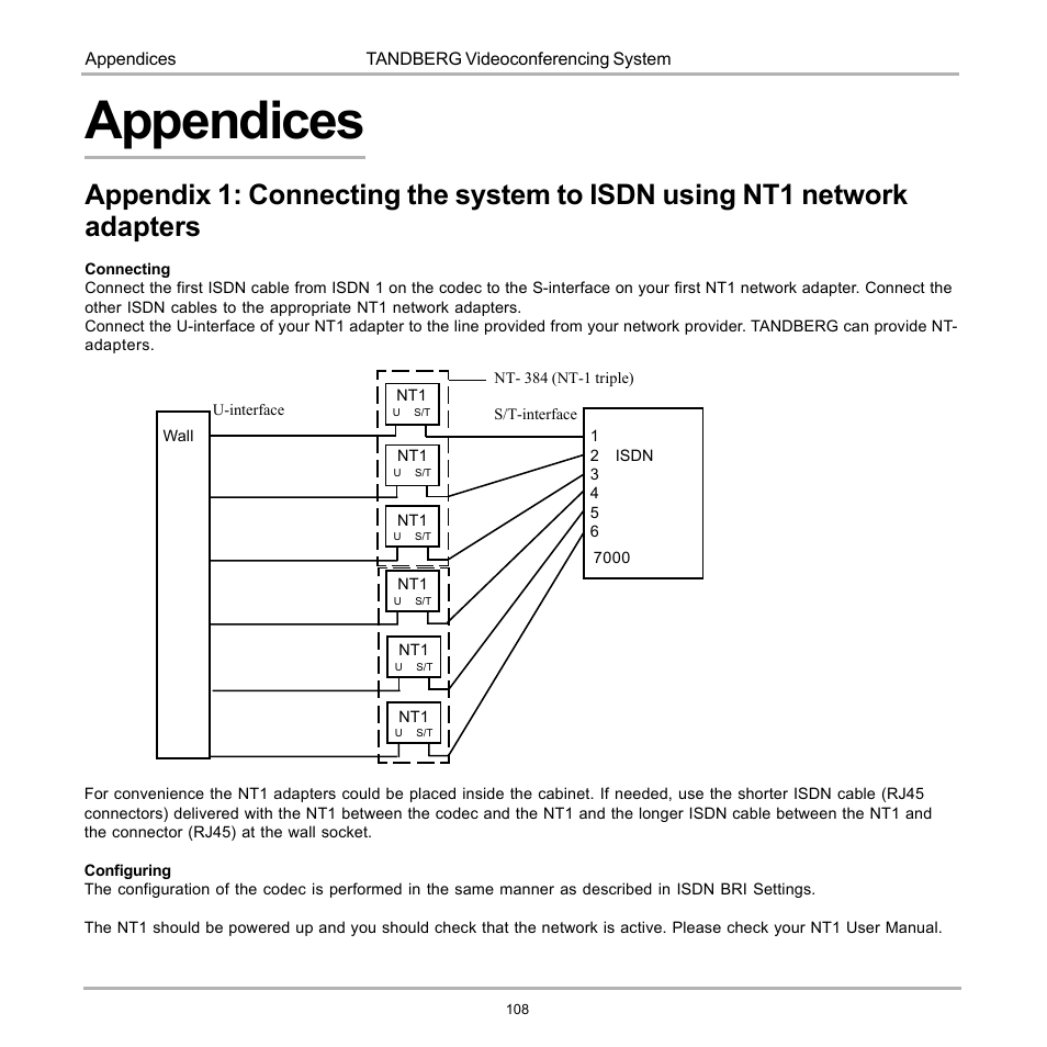 Appendices | Tandberg Data 7000 User Manual | Page 108 / 118