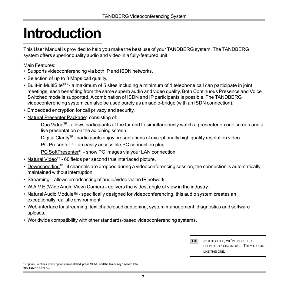 Introduction | Tandberg Data 7000 User Manual | Page 7 / 118