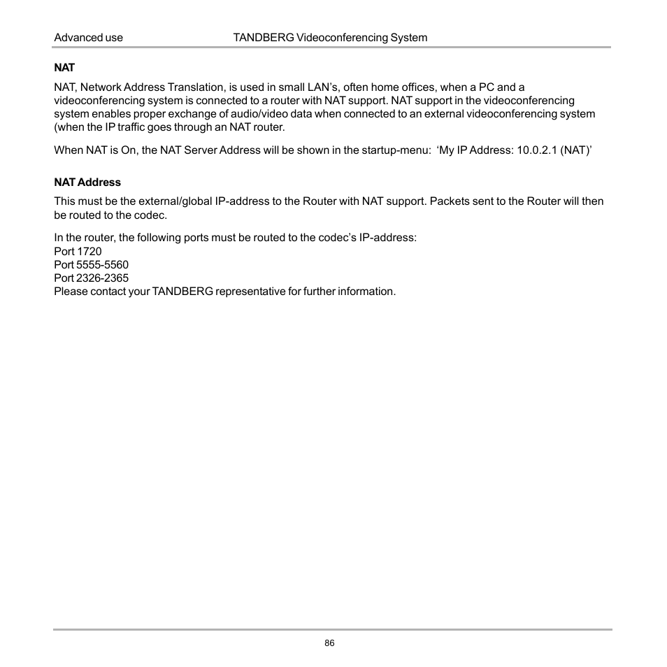 Tandberg Data 7000 User Manual | Page 86 / 118