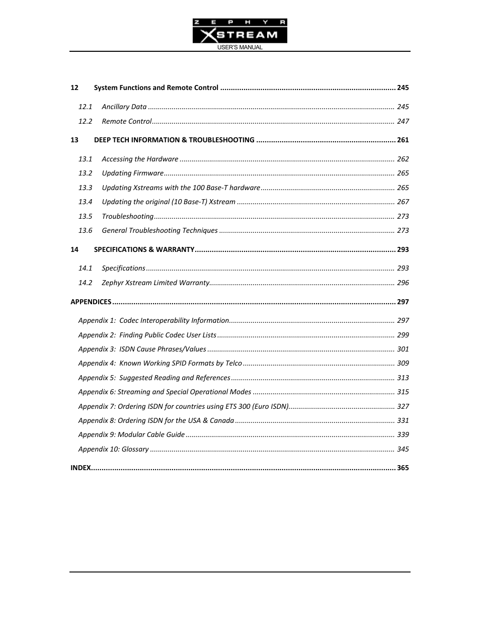 Telos Zephyr Xstream User Manual | Page 10 / 381