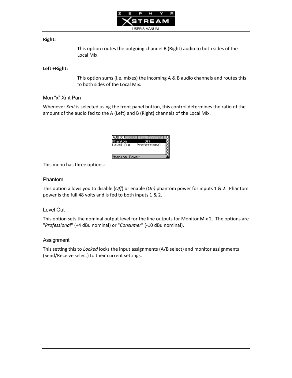 Telos Zephyr Xstream User Manual | Page 103 / 381