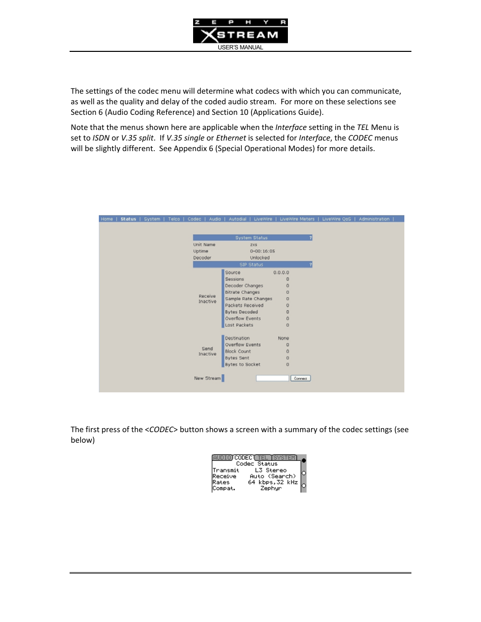 Telos Zephyr Xstream User Manual | Page 105 / 381