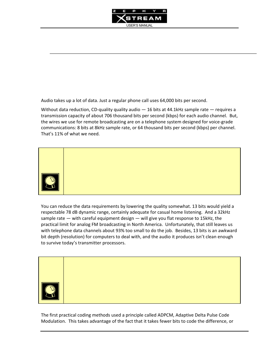 Chapter 6: audio coding reference | Telos Zephyr Xstream User Manual | Page 121 / 381