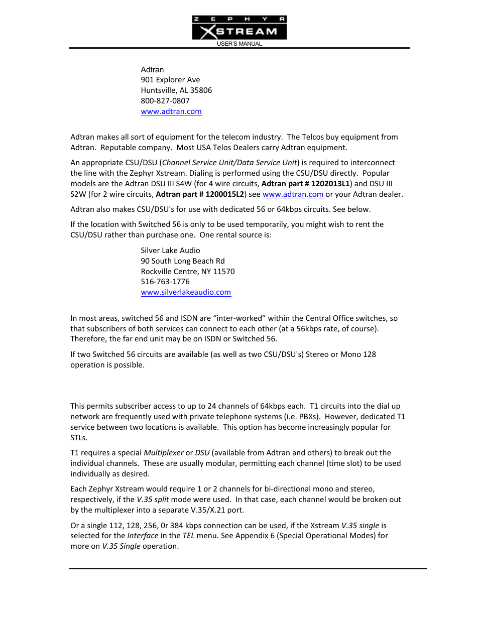 Telos Zephyr Xstream User Manual | Page 167 / 381