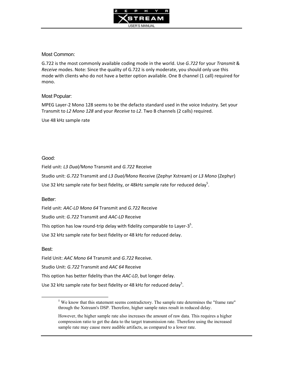 Telos Zephyr Xstream User Manual | Page 185 / 381