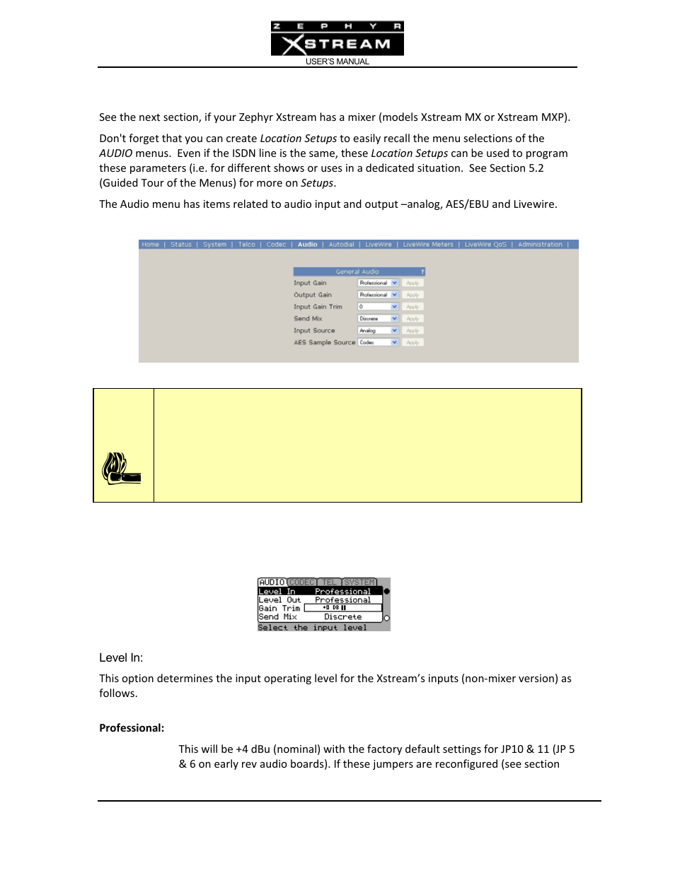 Telos Zephyr Xstream User Manual | Page 204 / 381