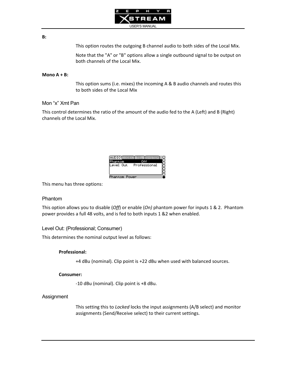 Telos Zephyr Xstream User Manual | Page 213 / 381
