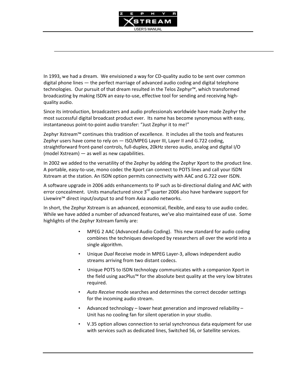 Chapter 2: intro - get to know the zxs | Telos Zephyr Xstream User Manual | Page 27 / 381