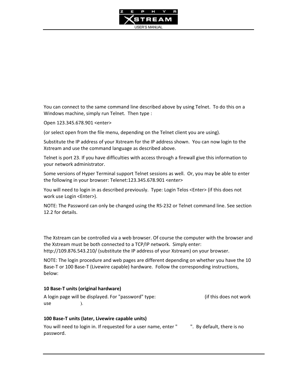 Telos Zephyr Xstream User Manual | Page 271 / 381