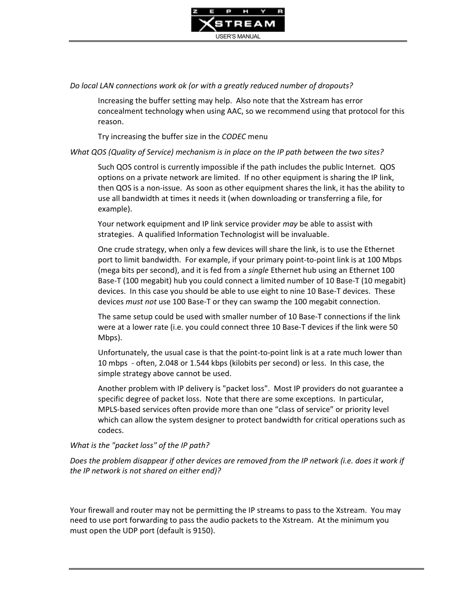 Telos Zephyr Xstream User Manual | Page 302 / 381