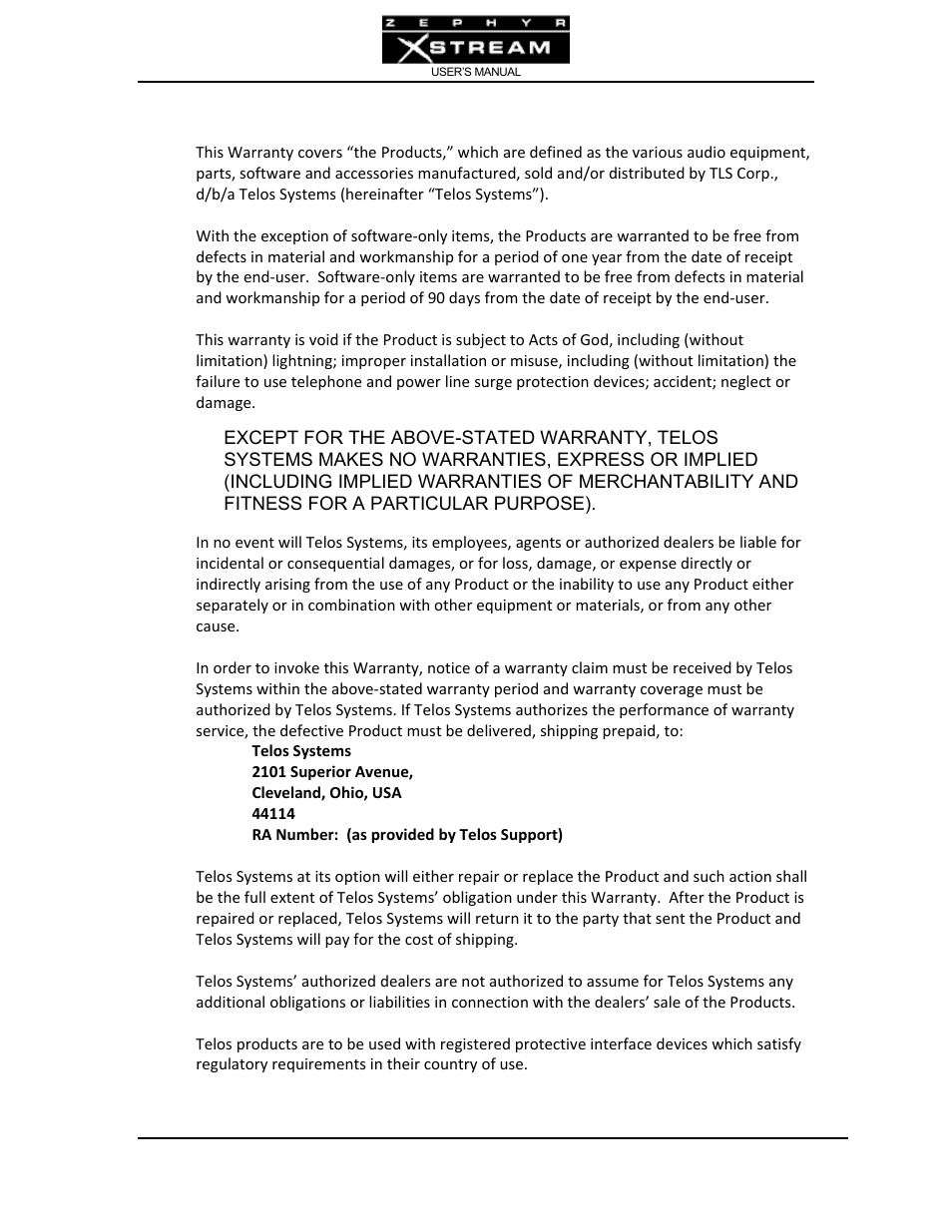 Telos Zephyr Xstream User Manual | Page 308 / 381
