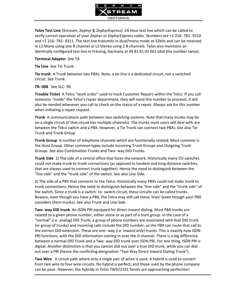 Telos Zephyr Xstream User Manual | Page 374 / 381