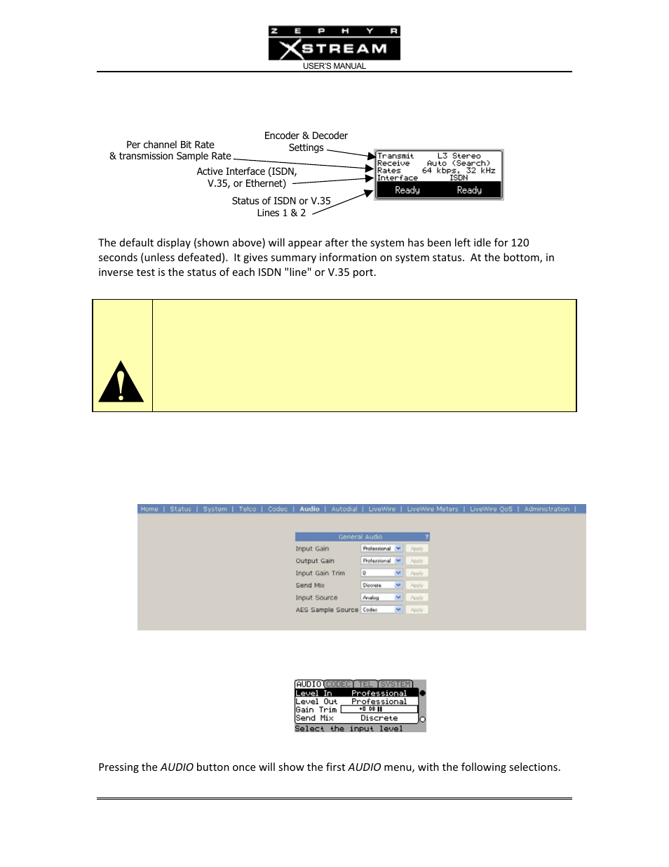 Telos Zephyr Xstream User Manual | Page 98 / 381