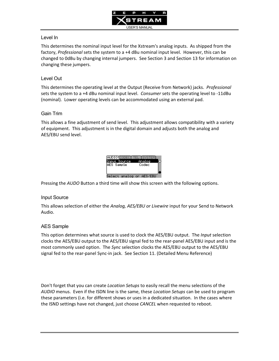 Telos Zephyr Xstream User Manual | Page 99 / 381