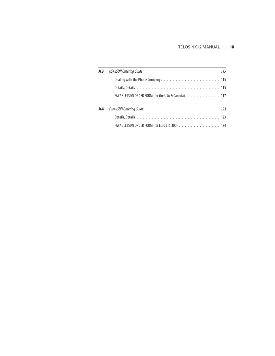 Telos NX12 User Manual | Page 10 / 133