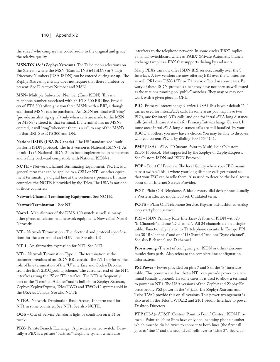 Telos NX12 User Manual | Page 120 / 133