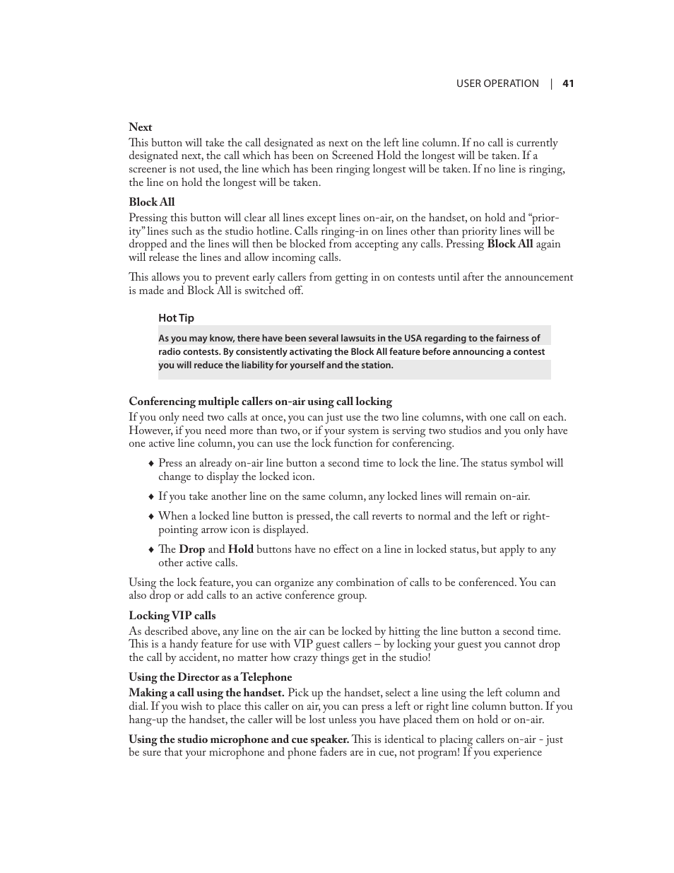 Telos NX12 User Manual | Page 51 / 133