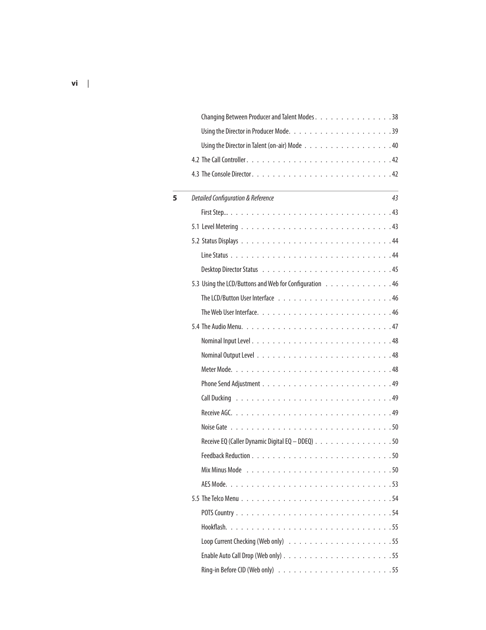 Telos NX12 User Manual | Page 7 / 133