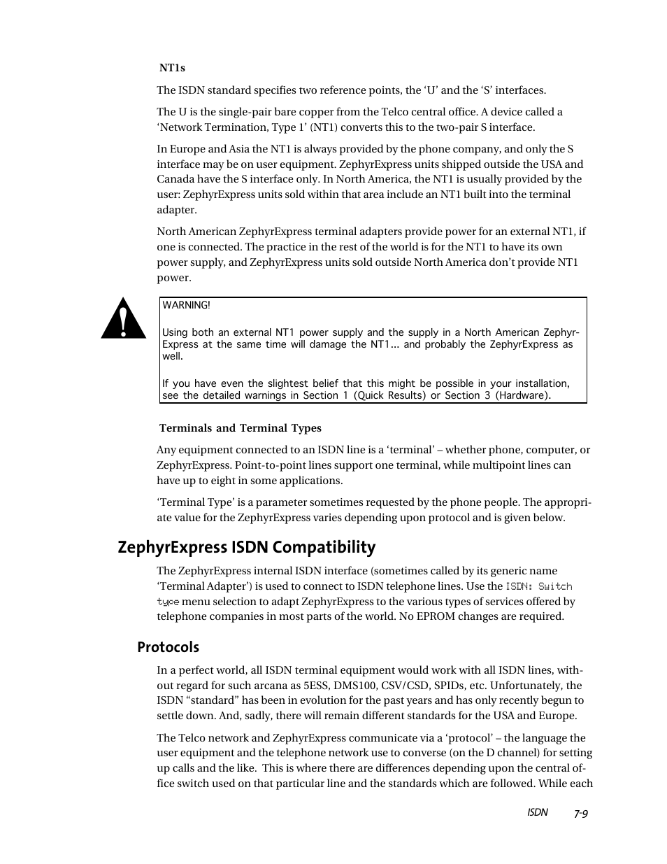 Zephyrexpress isdn compatibility | Telos ZephyrExpress User Manual | Page 124 / 186
