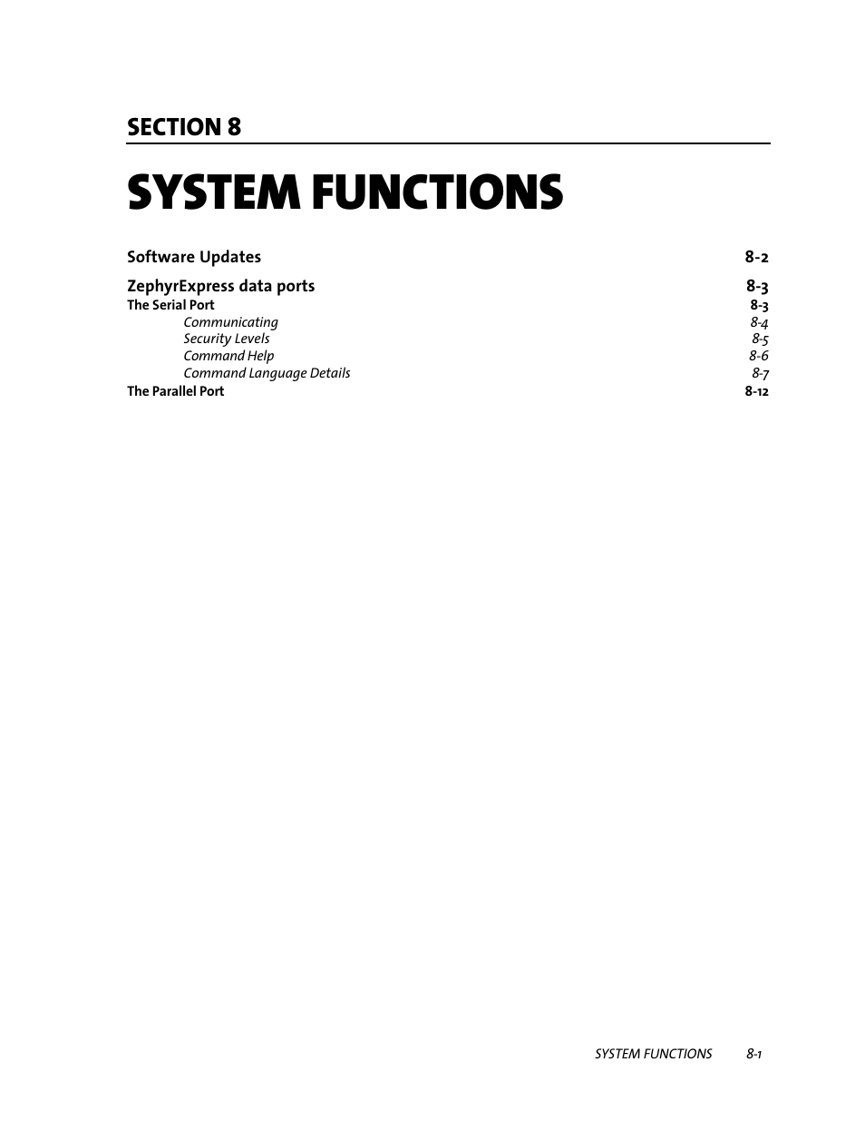 System functions | Telos ZephyrExpress User Manual | Page 130 / 186