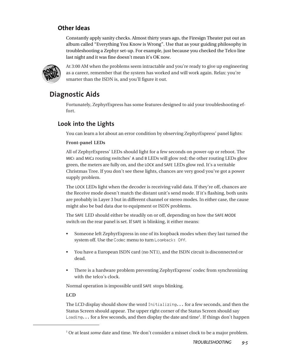Diagnostic aids, Other ideas, Look into the lights | Telos ZephyrExpress User Manual | Page 147 / 186