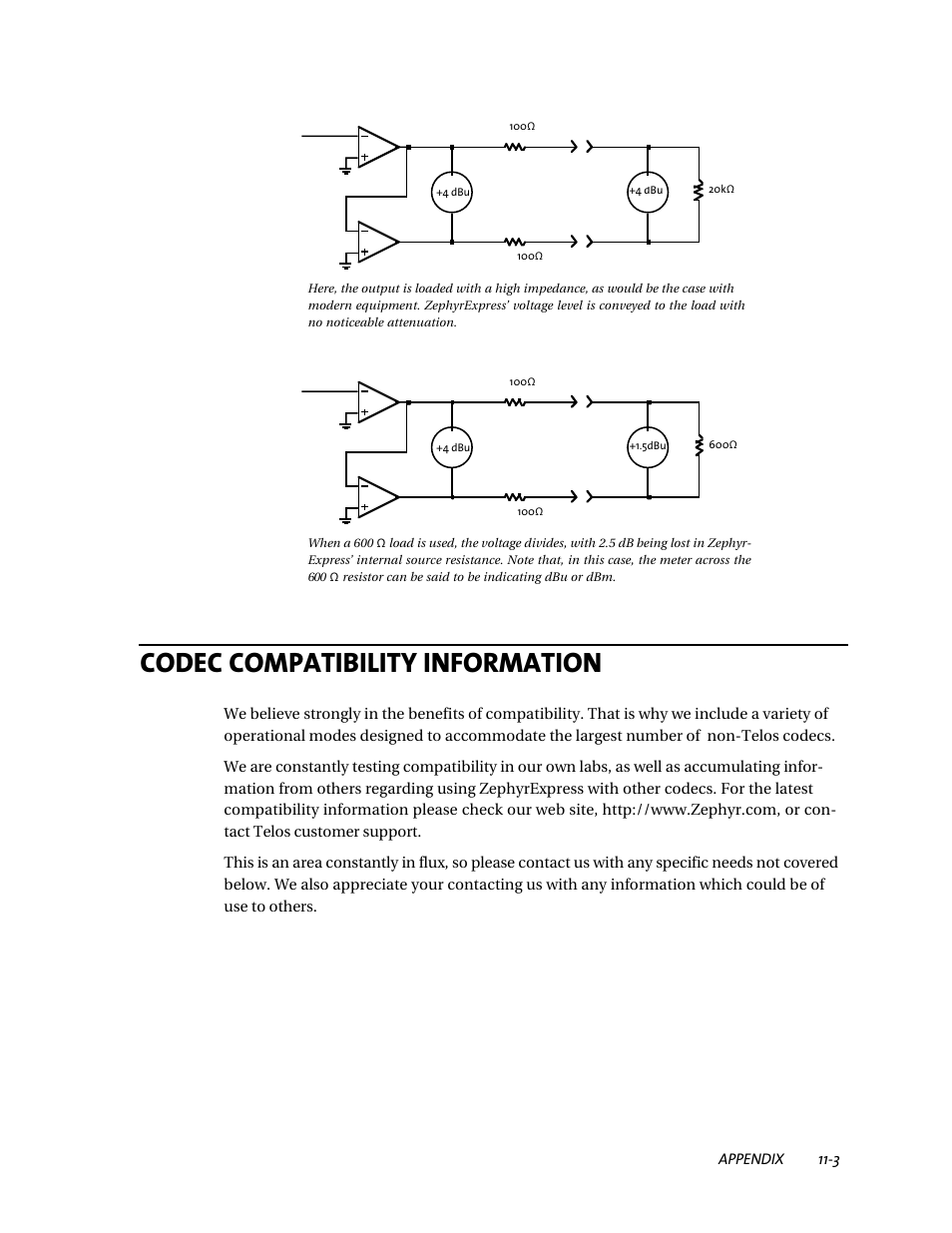 Codec compatibility information | Telos ZephyrExpress User Manual | Page 170 / 186