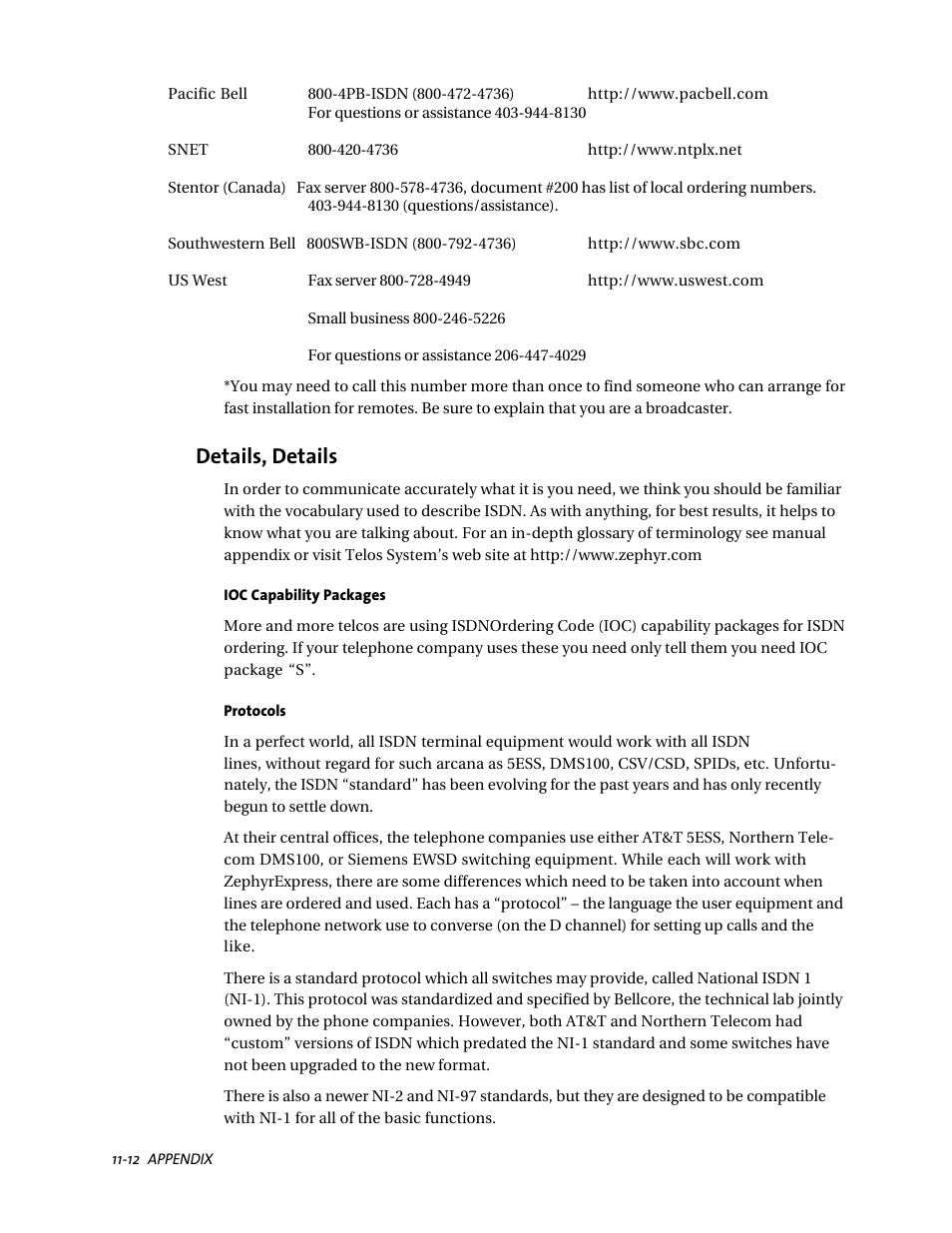 Details, details | Telos ZephyrExpress User Manual | Page 179 / 186